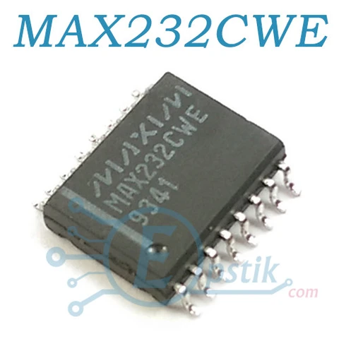 MAX232CWE, Мікросхема інтерфейсу RS-232 5V Multichannel, SO16 Wide — Photo 2