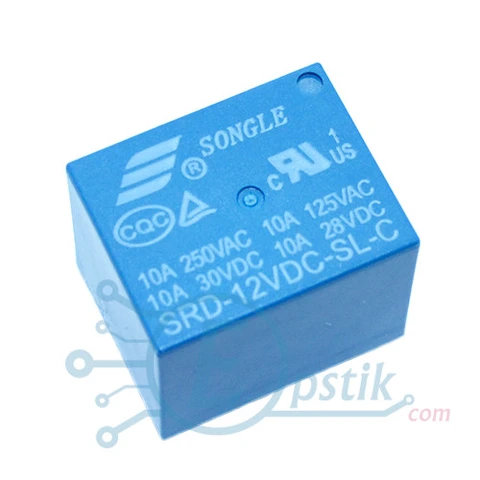 SRD-12VDC-SL-C реле 10А 250В 12VDC — Photo 2