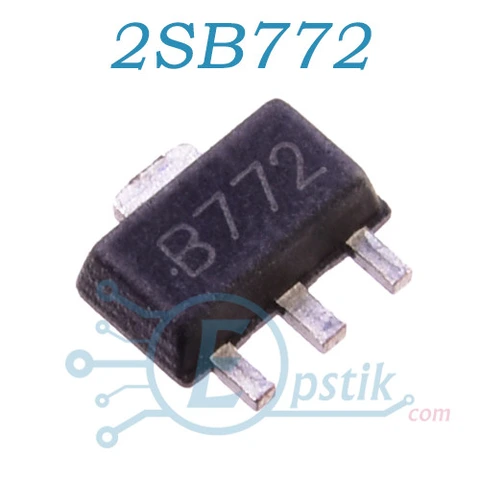 2SB772 (A71151) транзистор биполярный PNP 40В 3A SOT89 — Photo 2