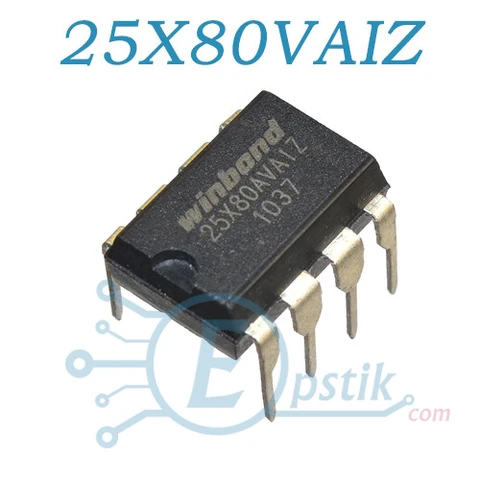 25X80AVAIZ, микросхема биос 8MBit SPI Flash, DIP8 — Photo 3