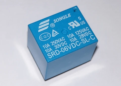 SRD-06VDC-SL-C реле 10А 250В 6VDC — Photo 2