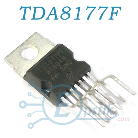 TDA8177F, микросхема кадровой развертки ТВ, TO220-7