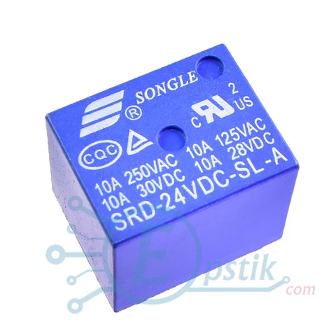 SRD-24VDC-SL-A реле 10А 250В 24VDC — Photo 2