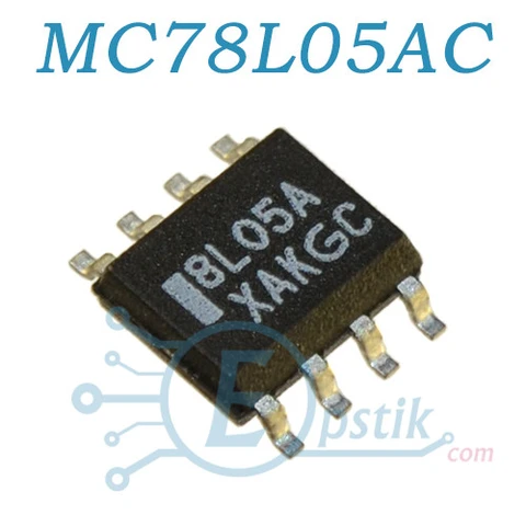 MC78L05A, стабилизатор напряжения +5В, 100mA, SOP8 — Photo 2