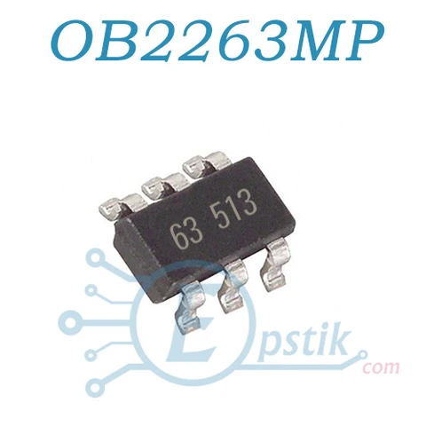 OB2263MP (PL3563, LD7535) контроллер питания SOT23-6 — Photo 2