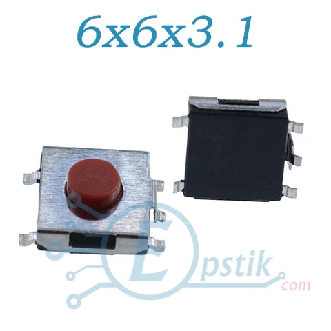 Кнопка тактовая, 6x6x3.1мм. 5pin — Photo 3