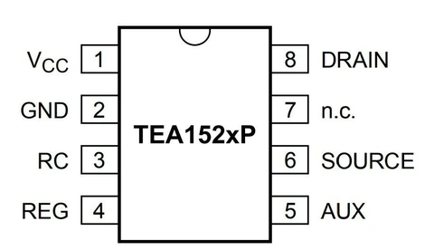 TEA1523P, SMPS контроллер питания, DIP8 — Photo 5