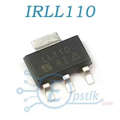 IRFL110, Mosfet транзистор N канал, 100В 1.5А, SOT223