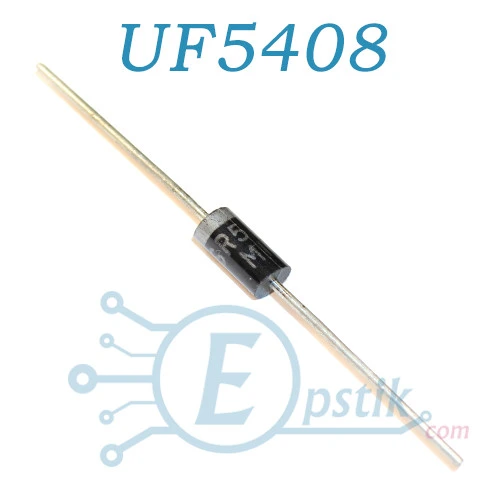 UF5408 ультрабыстрый диод выпрямительный 3А 1000В DO201