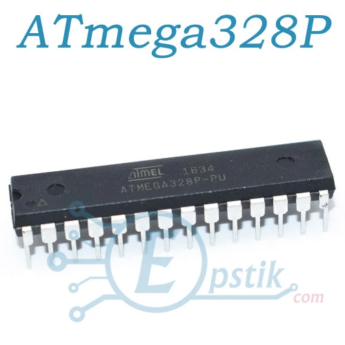 ATmega328P мікроконтролер 8біт 20МГц 32КБ Flash DIP28