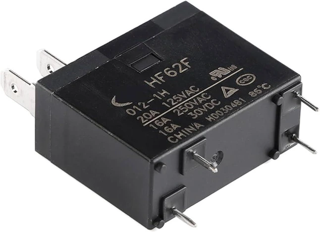 HF62F-012-1H реле 16А 250В 12VDC