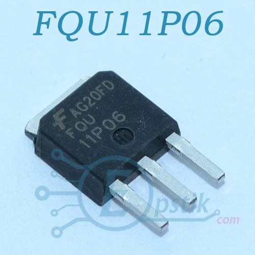 FQU11P06, MOSFET транзистор, P-channel 60В, 9.4А, TO251