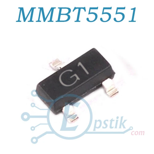MMBT5551 (G1) транзистор биполярный NPN 160В 600mA SOT23