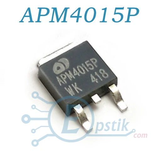 APM4015P, MOSFET транзистор, P-канал 45А, TO252