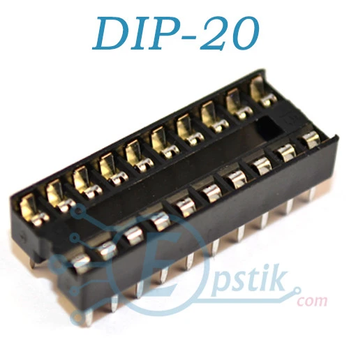 SCS-20 панелька для микросхем DIP20 узкая