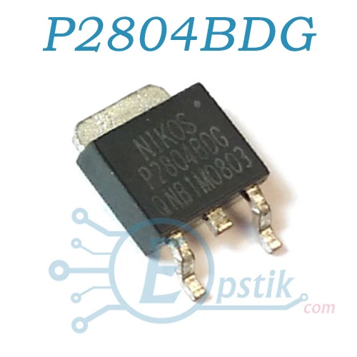 P2804BDG, MOSFET транзистор N канал, 40В, 1А, TO252