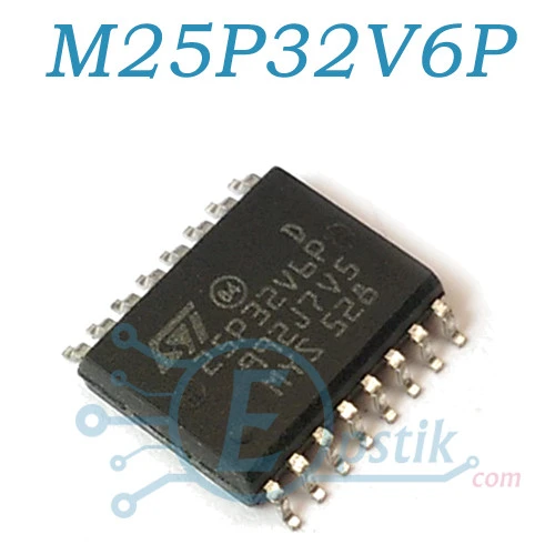 M25P32V6P, Микросхема памяти 32-Мбит, 3В, SO16