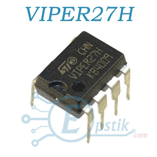 VIPER27H, высоковольтный преобразователь, DIP7