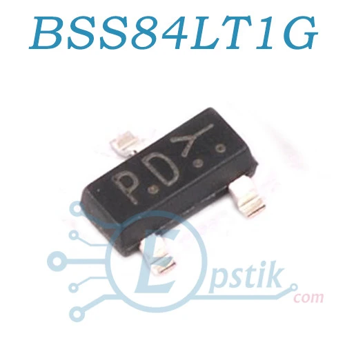 BSS84 MOSFET транзистор P Channel 50V 130mA SOT23