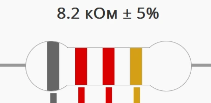 Резистор 8.2K ±5% CF 1W
