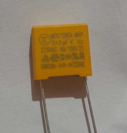 Конденсатор 0.15uF 275VAC MKP X2 P=10mm