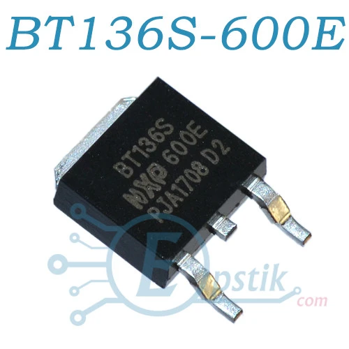 BT136S-600E, симистор, 600В, 4А, TO252