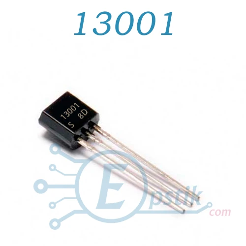 MJE13001 транзистор биполярный NPN 600В 0.2А TO92
