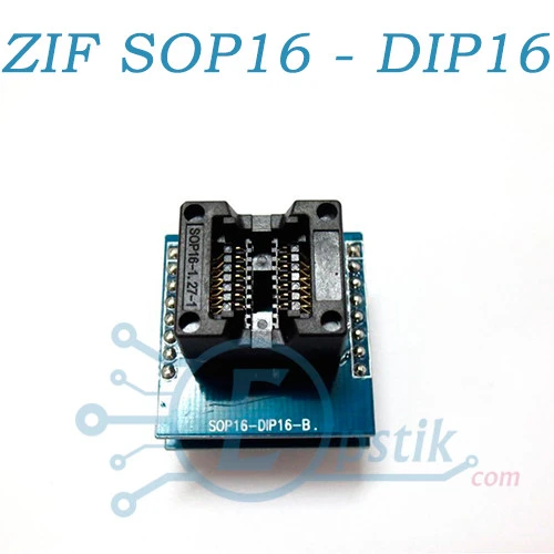 Переходник-адаптер ZIF SOP16 150mil в DIP16