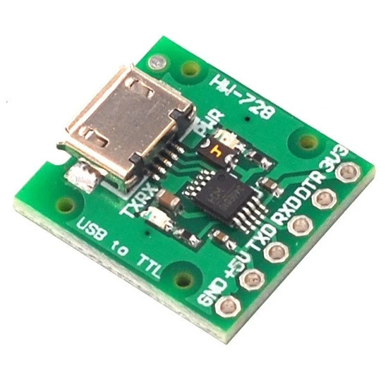 CH340E microUSB адаптер UART USB-TTL