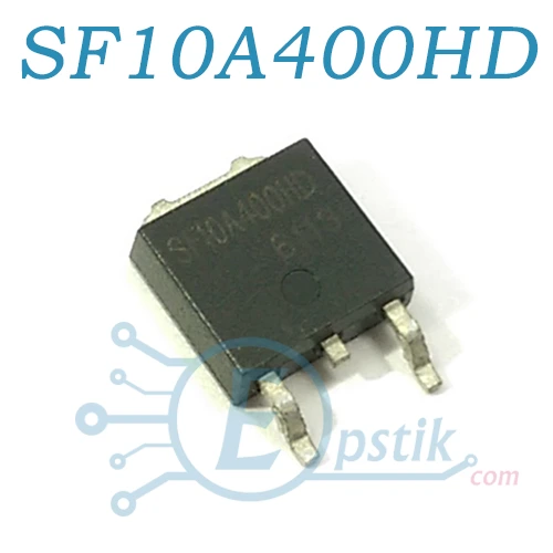 SF10A400HD, диод ультрабыстрый, 10А, 400В, TO252