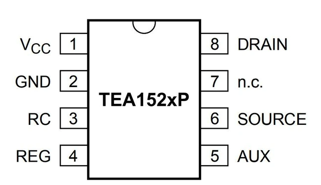 TEA1523P, SMPS контроллер питания, DIP8 — Photo 2