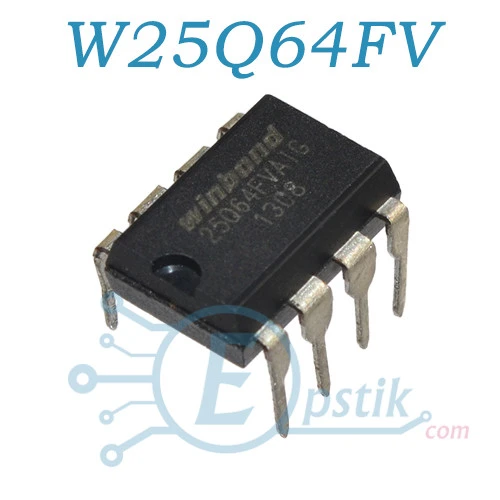 W25Q64FV, микросхема памяти 64-Mbit, DIP8