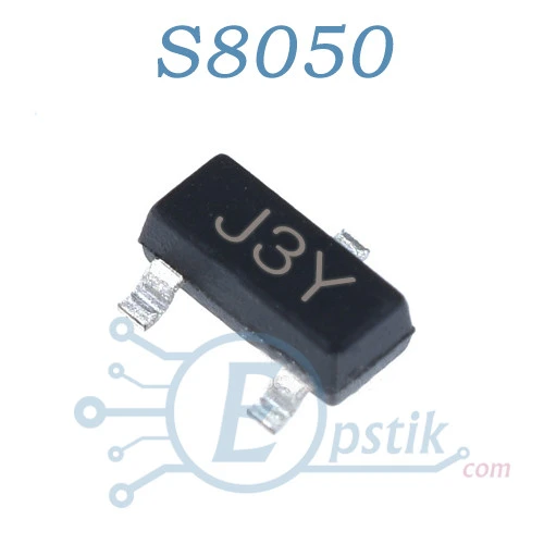 S8050 (J3Y) транзистор биполярный NPN 40В 0.5А SOT23