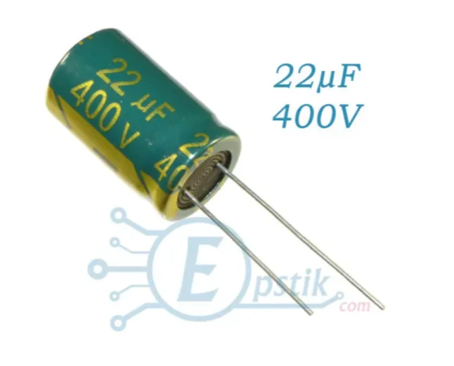 Конденсатор 22uF 400V (13*21) 105°C Low ESR